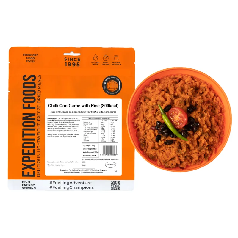 Expedition Foods Chilli Con Carne with Rice - 800kcal-2